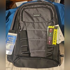 Eastsport‎ Unisex MVP Expandable Recycled 19" Backpack w Laptop Sleeve,black,new